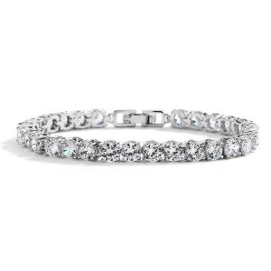 Armbånd "Glamorous Silver Rhodium" - Silver