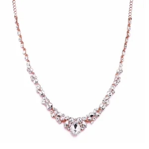 Rose Gold Crystal Necklace