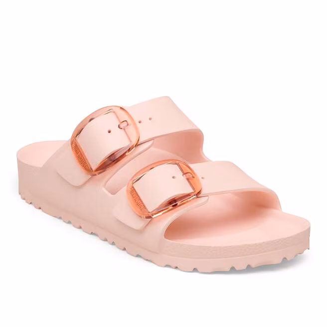 Light rose Arizona badesandal med forseggjorte spenner