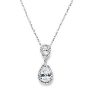 Teardrop Sparkle Pendant Necklace