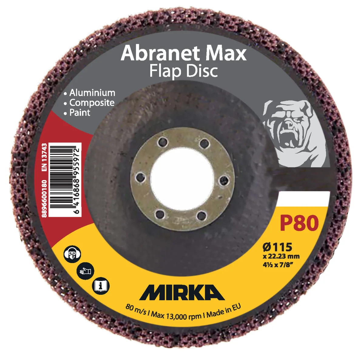 Abranet Max Flap disc T29 115mm ALOX 80