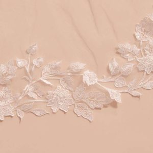 Brudeslør Lace Leaf Edge 300cm