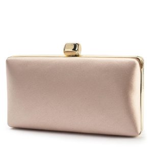 Selskapsveske Hardcase Clutch Satin 18x5.5x10cm
