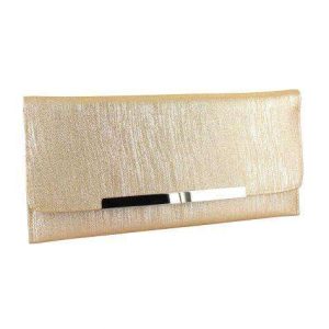 Selskapsveske Wide Envelope Glitter - Rosegold/Multi