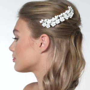 Hårpynt "Porselensblomster Ivory"