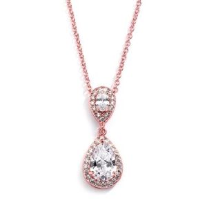 Teardrop Sparkle Pendant Necklace