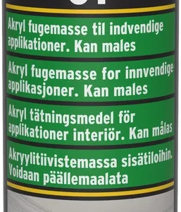 Akryl st fugemasse hvit 300ml (0300)