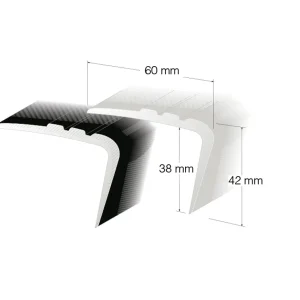 Trappenese PL39 PVC uten kant grå 400cm