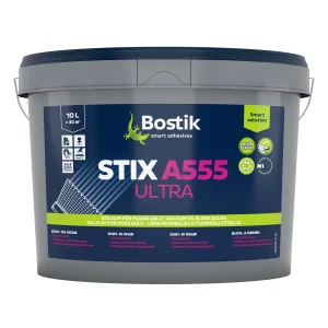 Stix a555 ultra gulv- og vegglim 10l hvit