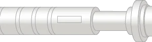 Trappestang endeknott 13mm forniklet