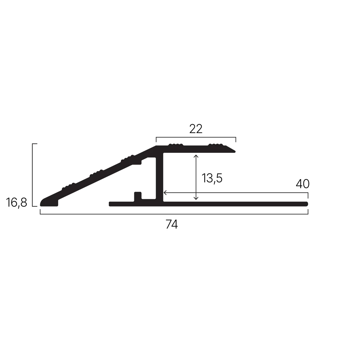 Avslutninglist KA 13 Sølv 270cm - Image 3