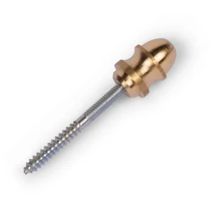 Trappestang endeknott 13mm messing