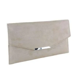 Selskapsveske Clutch Envelope Faux Suede 28x2x17cm