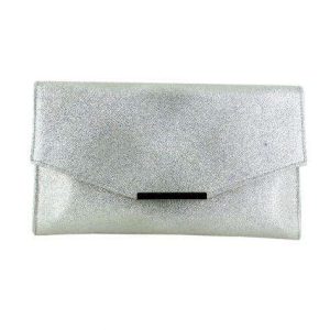 Selskapsveske Clutch Envelope Metallic - Silver