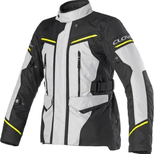 CLOVER STORM-4 WP JACKET LYS GRÅ/LYS GRÅ/SORT/GUL
