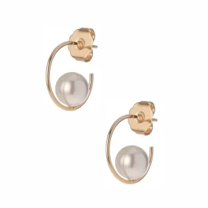 Øredobber "Pearl in Hoop Gold"