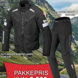 Pakke 1: Spidi Outlander Laminert MC Robust jakke og bukse
