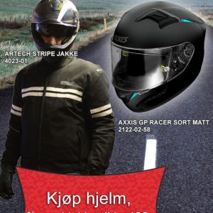 Pakke 1: Axxis GP Racer og Artech Stripe jakke