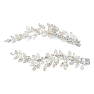 Hårclip "Radiance hair Clip" Pair - Silver