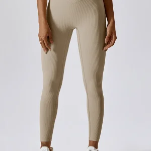 Ribbed Crossover Tights